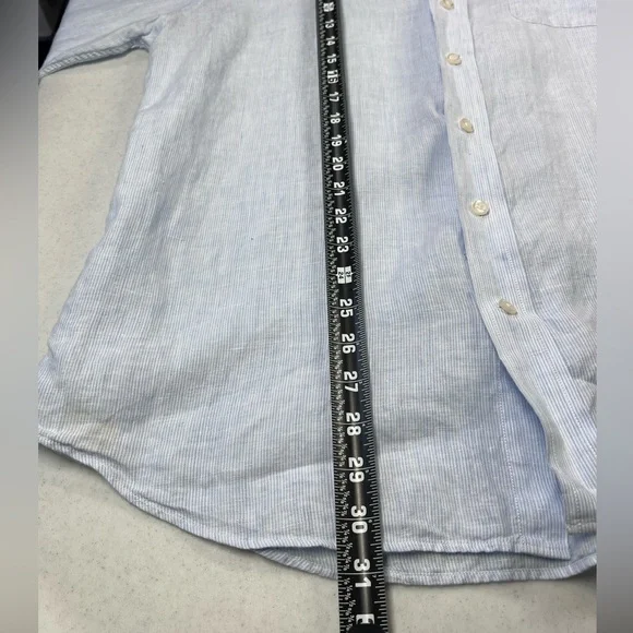 Vineyard Vines Men’s Classic Fit Tucker Shirt. 100% Linen. Blue. Large - Picture 6 of 11